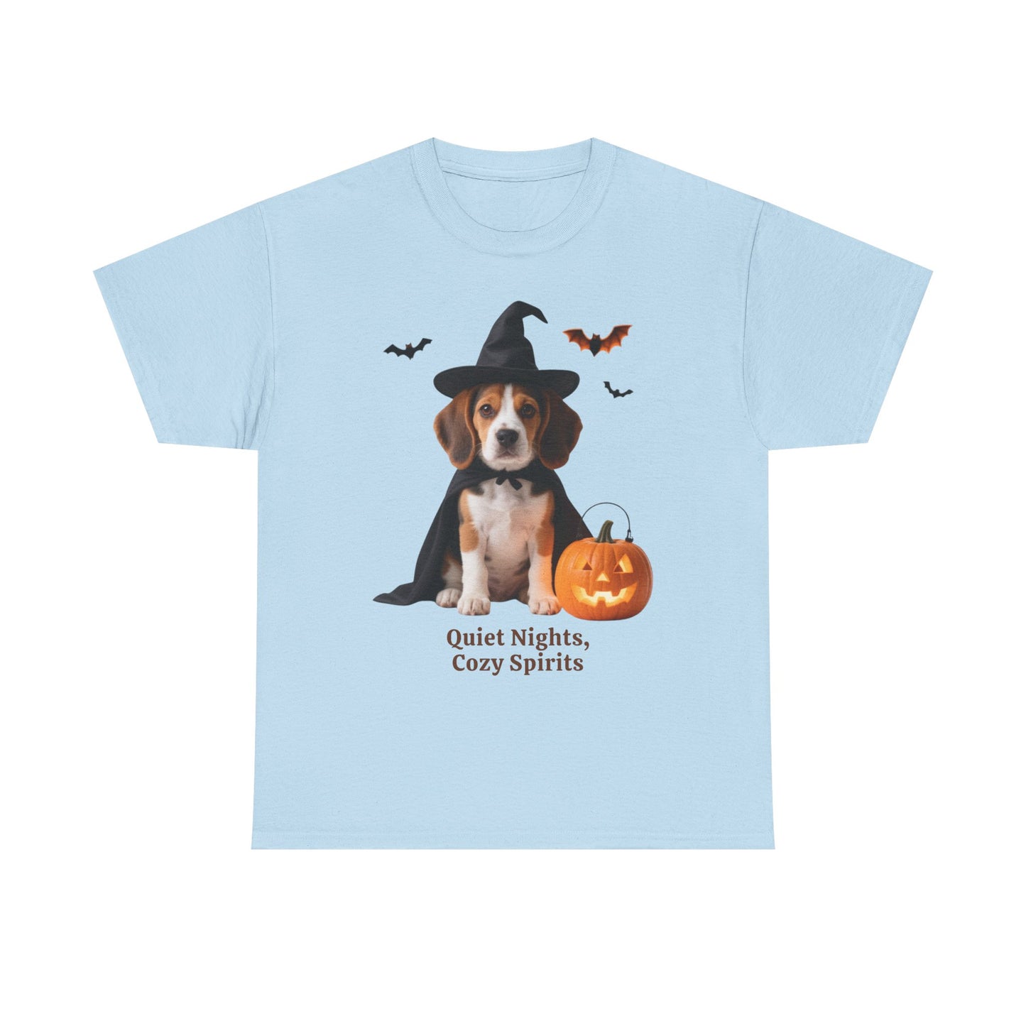 Midnight Pumpkin Glow Pup Tee — Cozy Witch Dog Shirt for Fall & Halloween Lovers