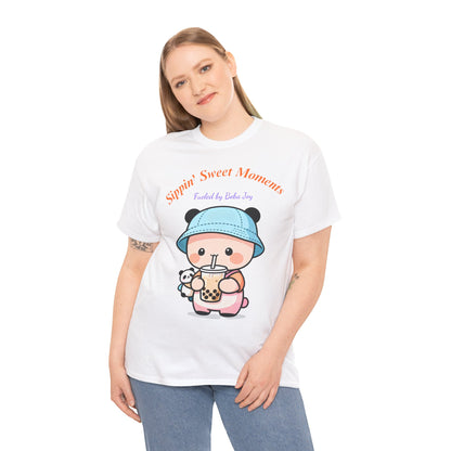 Kawaii Boba Panda T-Shirt – Cute Bubble Tea Lover Graphic Tee for Everyday Sweet Vibes