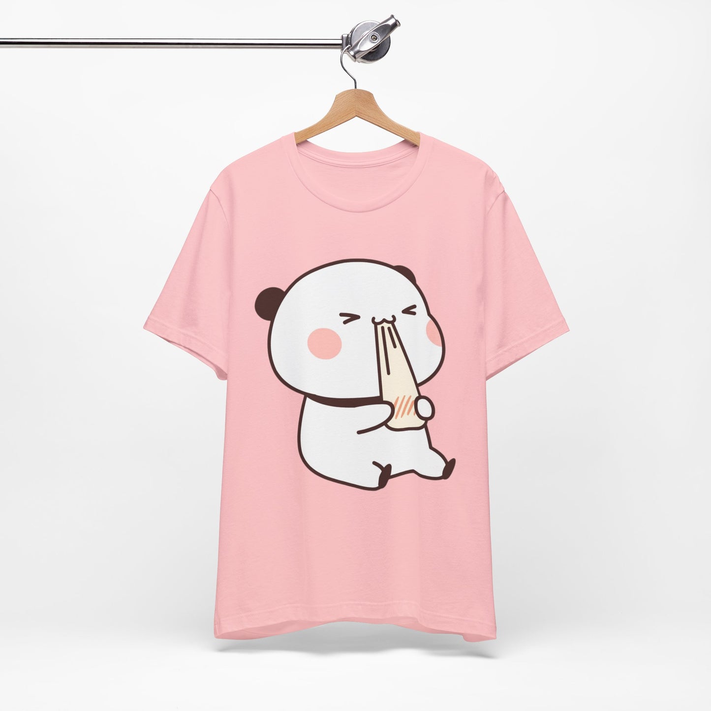 Cute Ramen Panda Tee – Whimsical Noodle Bowl Illustration Shirt