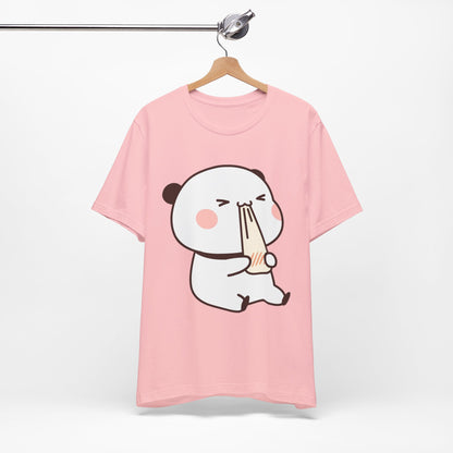 Cute Ramen Panda Tee – Whimsical Noodle Bowl Illustration Shirt