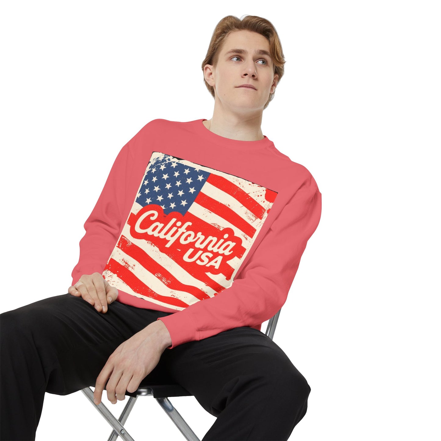 California Dream Vintage Sweatshirt – Retro USA Vibes