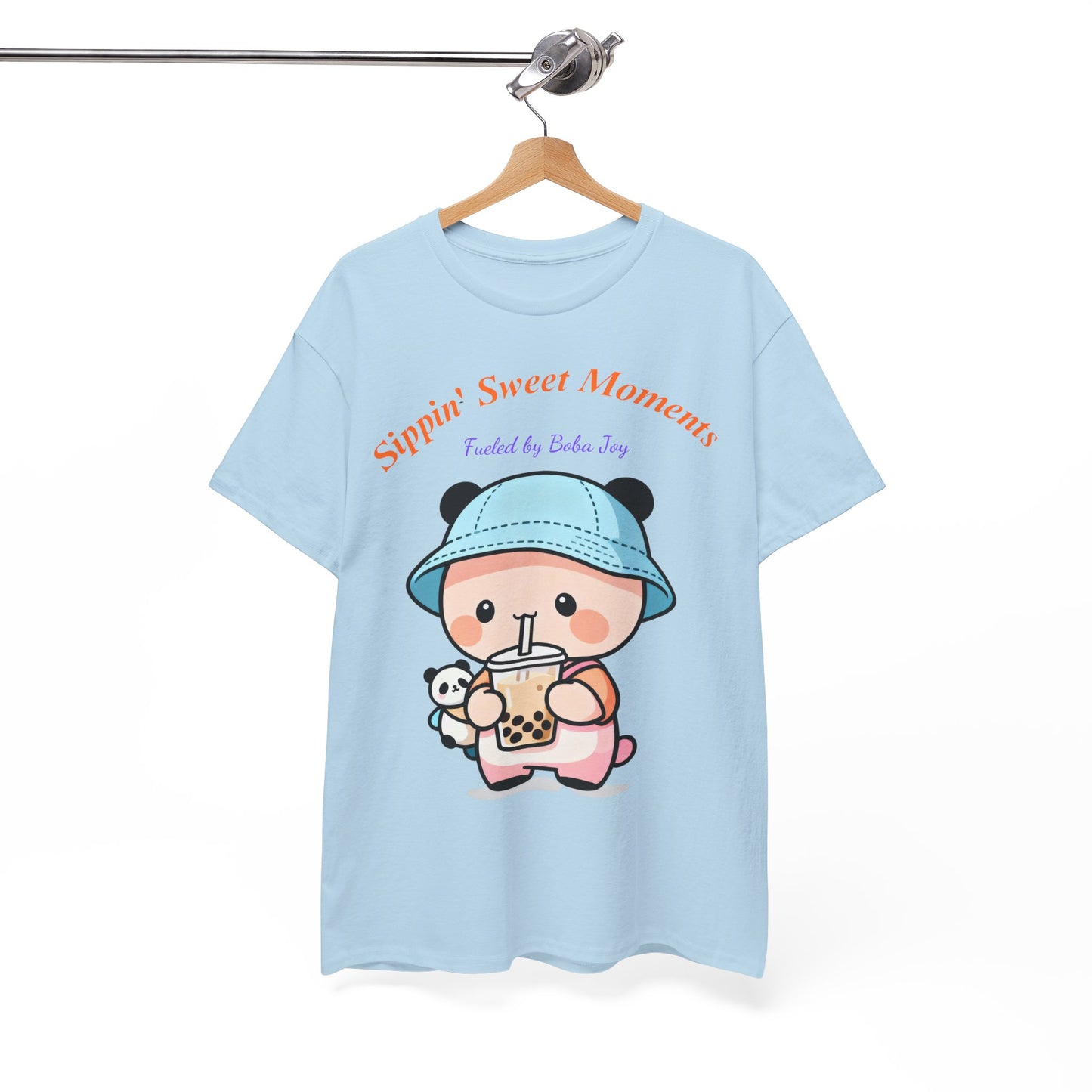 Kawaii Boba Panda T-Shirt – Cute Bubble Tea Lover Graphic Tee for Everyday Sweet Vibes