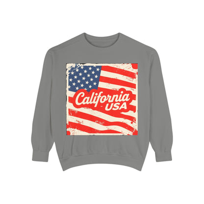 California Dream Vintage Sweatshirt – Retro USA Vibes