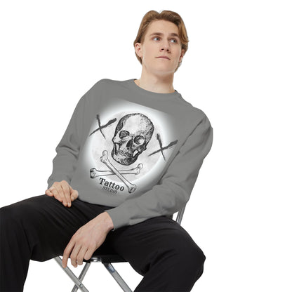 💀 Tattoo Skull Crewneck | Custom Unisex Sweatshirt