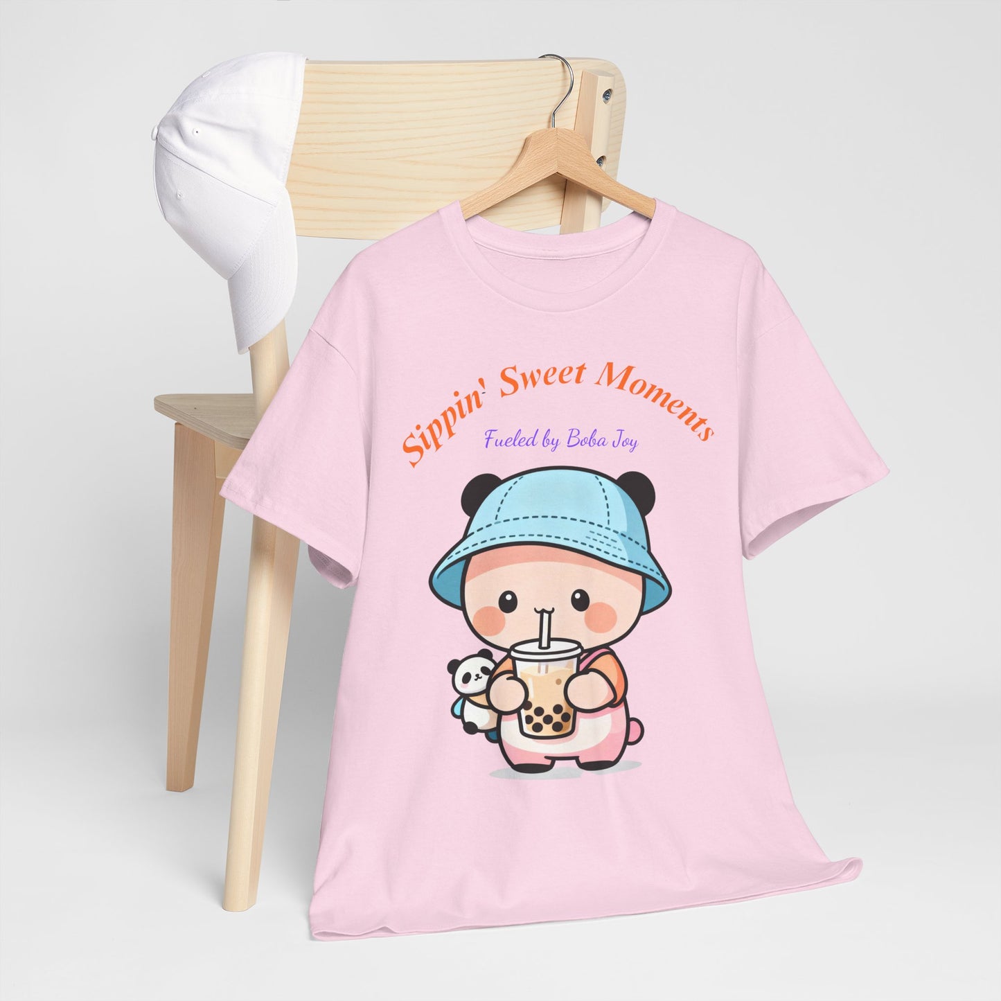 Kawaii Boba Panda T-Shirt – Cute Bubble Tea Lover Graphic Tee for Everyday Sweet Vibes