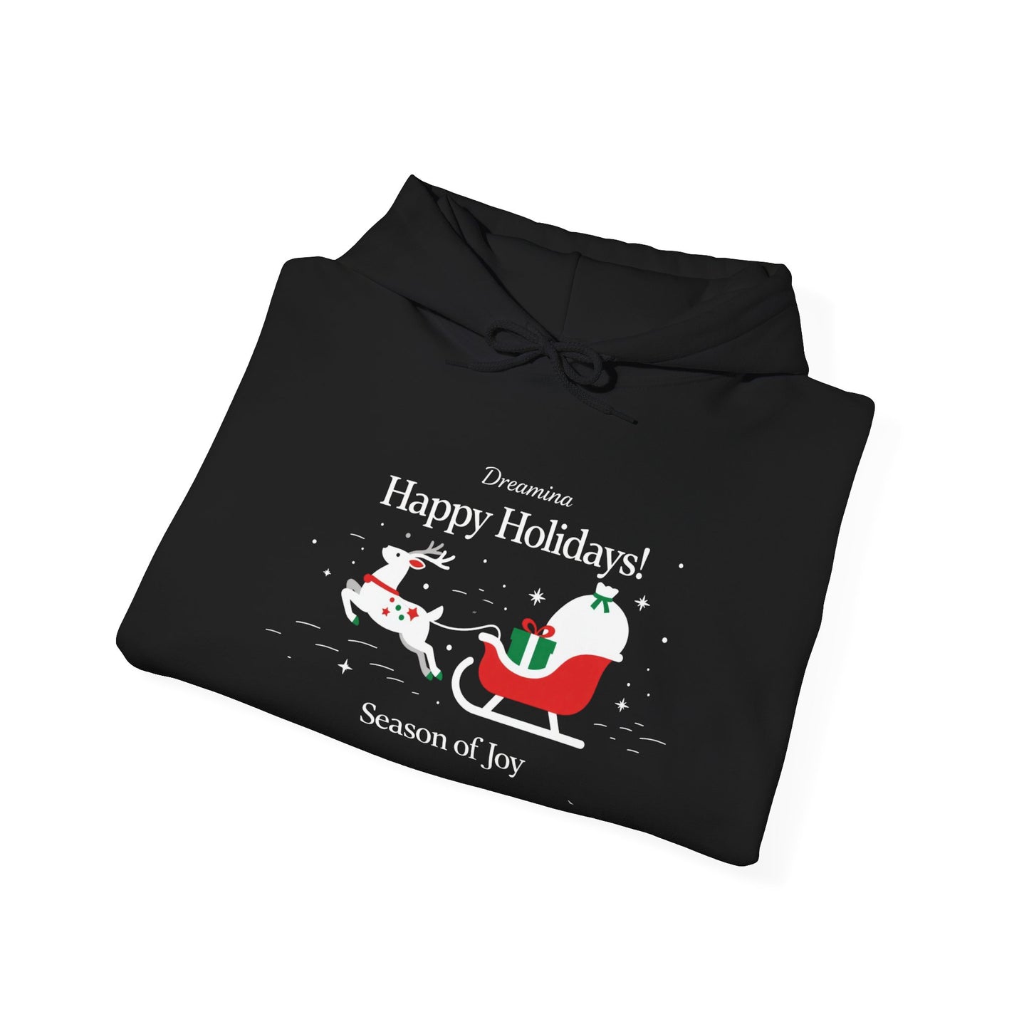 Santa Sleigh Holiday Hoodie – Cozy Christmas Pullover for Joyful Winter Moments