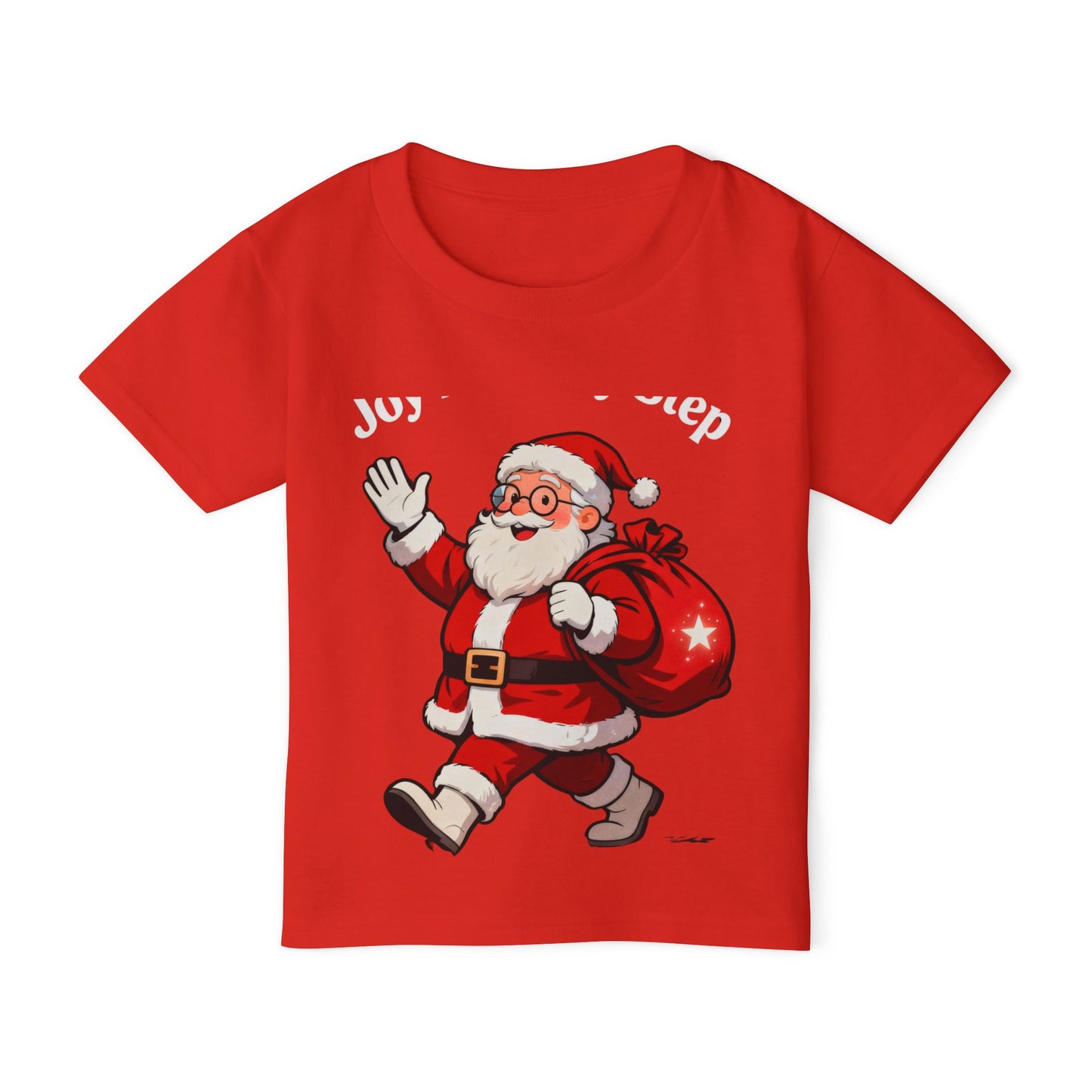 Jolly Santa Gift Bag T-Shirt – Adorable Christmas Top for Toddlers