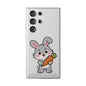 Playful Bunny Holding Carrot Phone Case – Soft, Charming Protective Cover