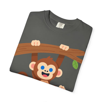 Little Champ Monkey Tee – Adorable “Hang In There” Kids Shirt for Everyday Adventure
