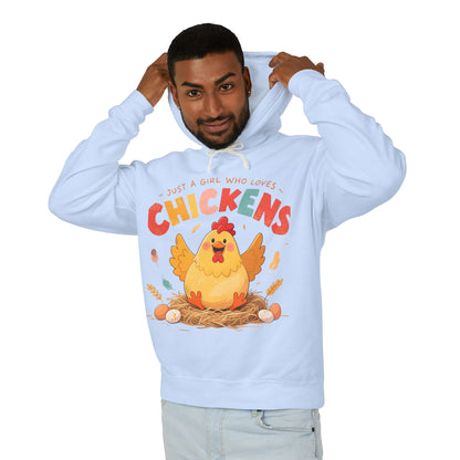 Just a Girl Who Loves Chickens Hoodie – Cute Farm Animal Sweatshirt