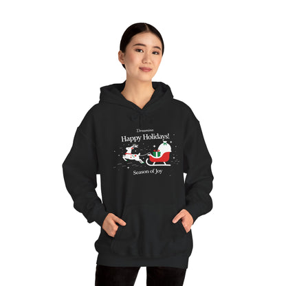Santa Sleigh Holiday Hoodie – Cozy Christmas Pullover for Joyful Winter Moments