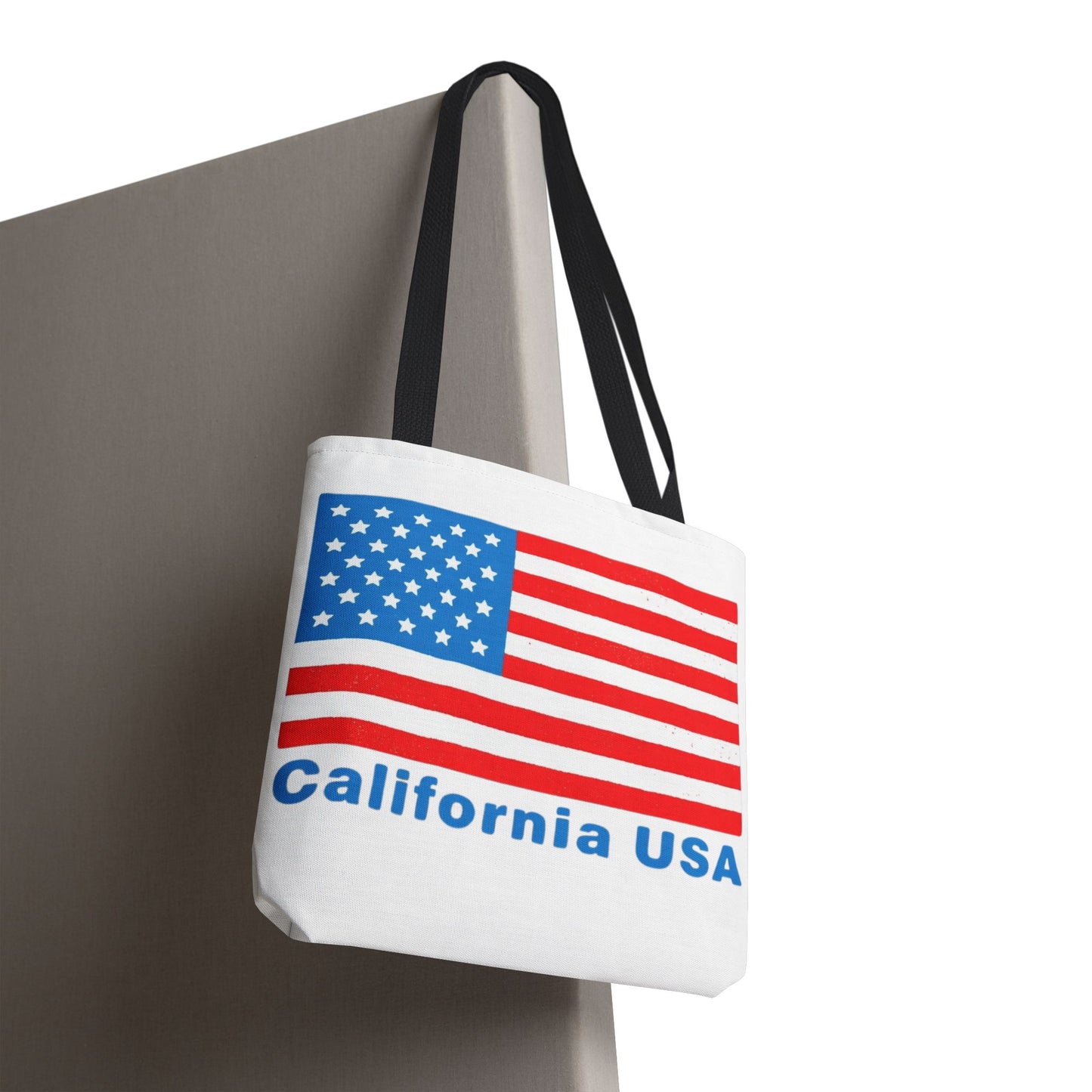 California Bear Pride Tote – Bold USA Flag Canvas Bag for Everyday Carry
