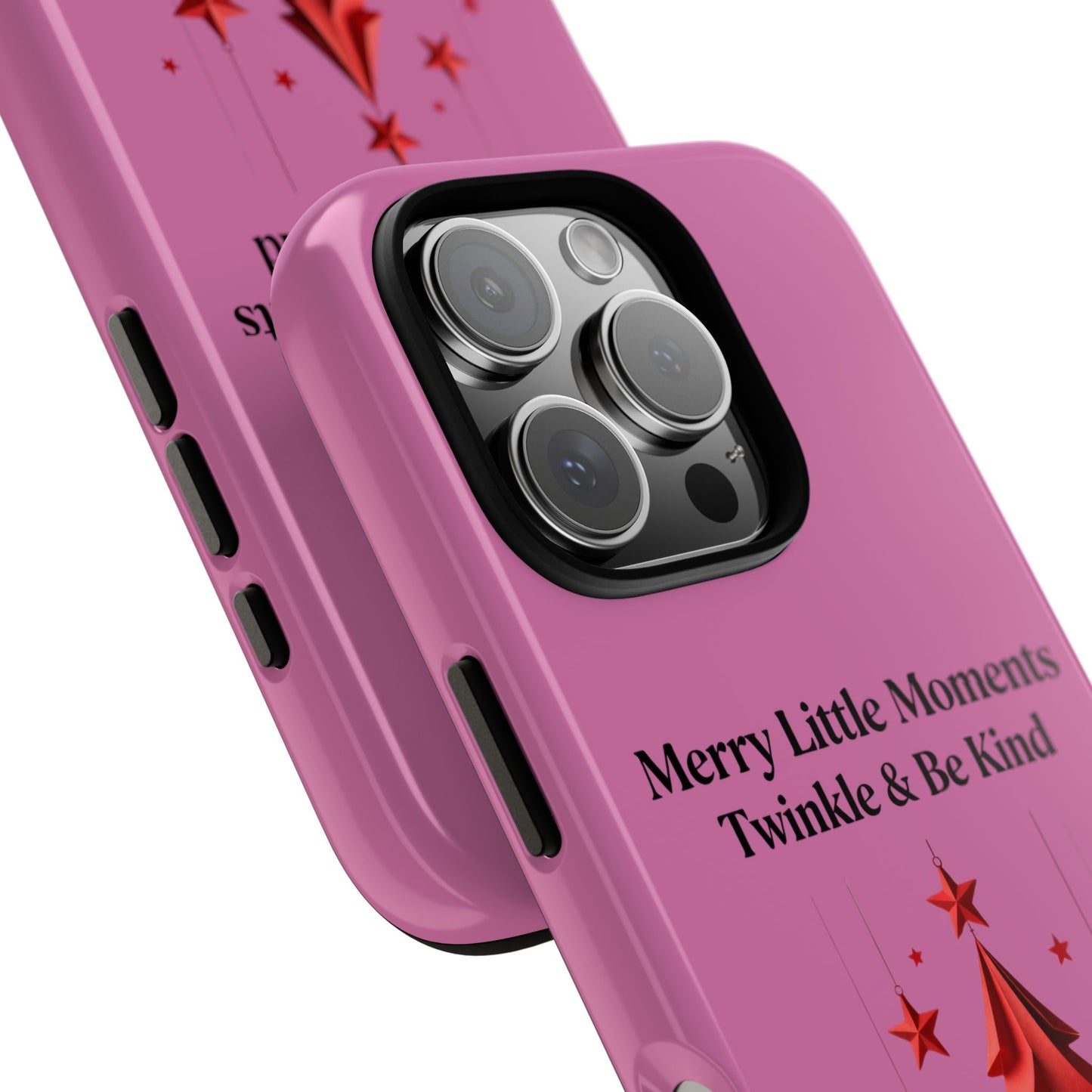 Twinkle & Kindness Christmas Cover – Soft Pink Winter Design for Cozy Holiday Vibes