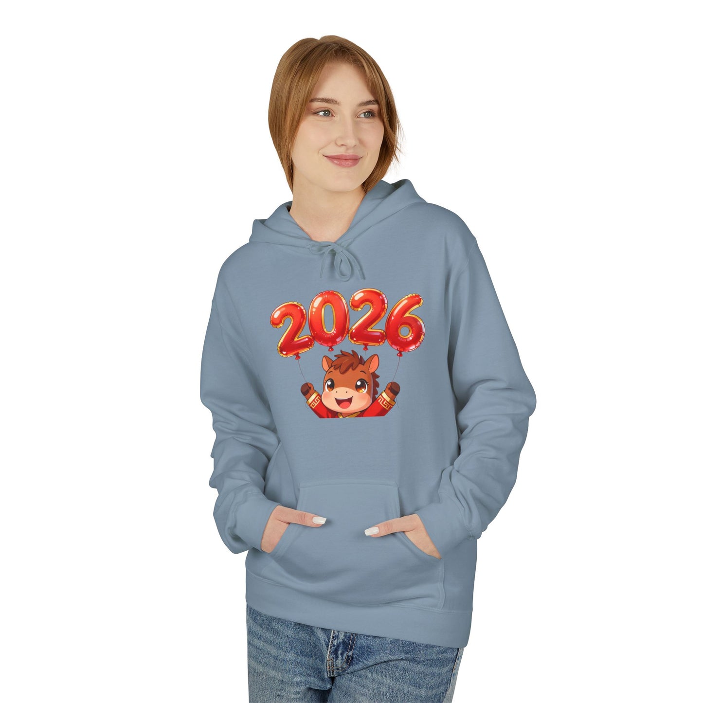 Playful Tiger Spirit Hoodie – Lunar New Year 2026 Celebration Sweatshirt