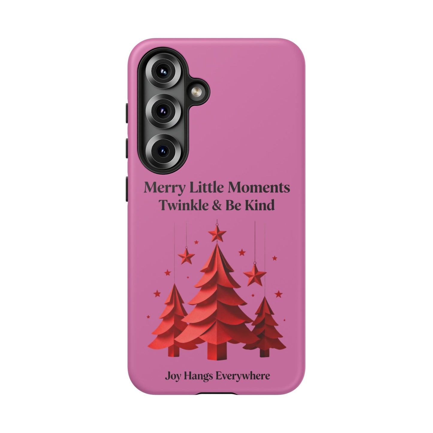 Twinkle & Kindness Christmas Cover – Soft Pink Winter Design for Cozy Holiday Vibes