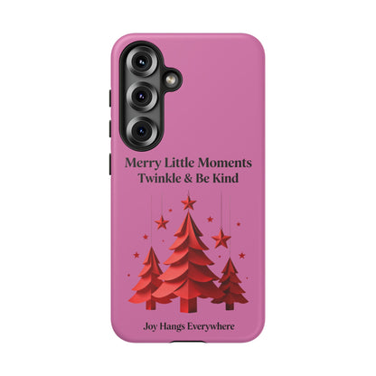Twinkle & Kindness Christmas Cover – Soft Pink Winter Design for Cozy Holiday Vibes