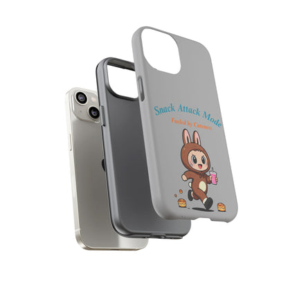 Bunny Bite Delight Phone Case – Cute Rabbit Snacking Design for Food Lovers