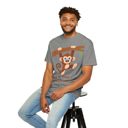 Little Champ Monkey Tee – Adorable “Hang In There” Kids Shirt for Everyday Adventure