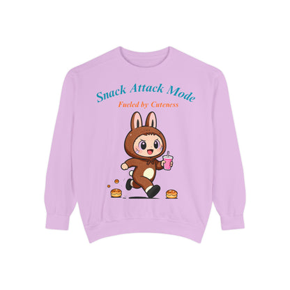 Kawaii Bunny Snack Lover Sweatshirt – Playful Costume Graphic Pullover for Cute Aesthetic Fans