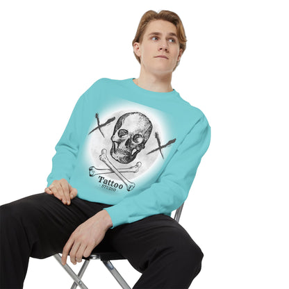 💀 Tattoo Skull Crewneck | Custom Unisex Sweatshirt