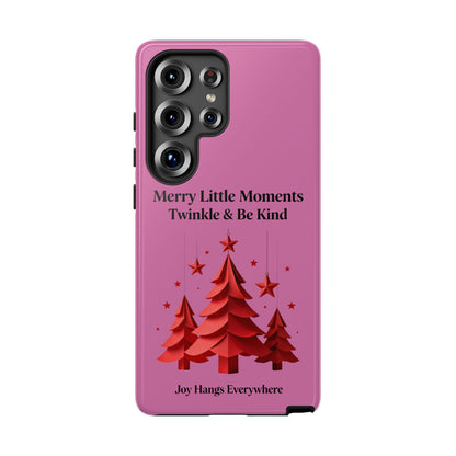 Twinkle & Kindness Christmas Cover – Soft Pink Winter Design for Cozy Holiday Vibes