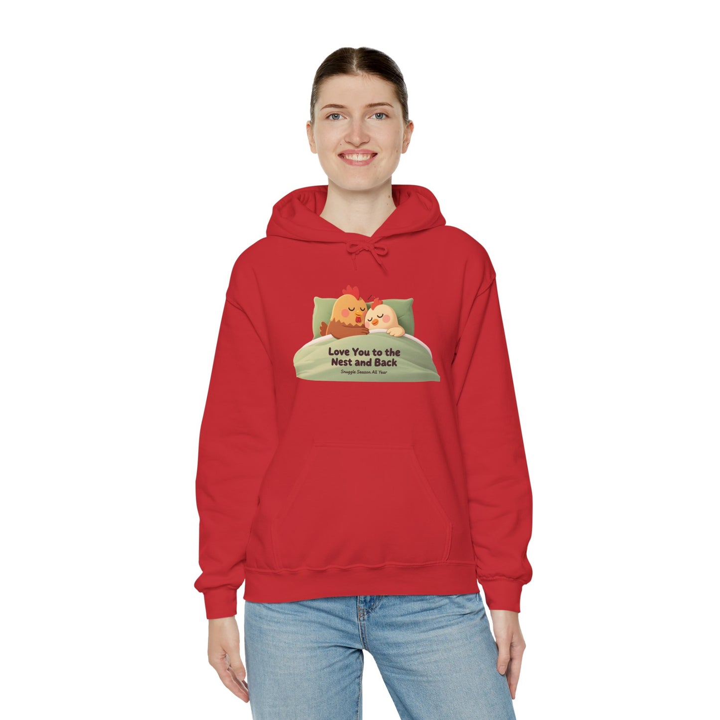 Whimsical Chicken Mom Hoodie – Sweet Mother’s Day Gift with Nest-Themed Quote