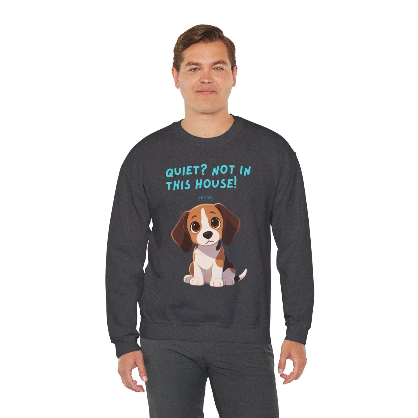 Beagle Life Sweatshirt – “Silence? Not a Chance!” Cozy Crewneck for Dog Homes Full of Joy and Barking