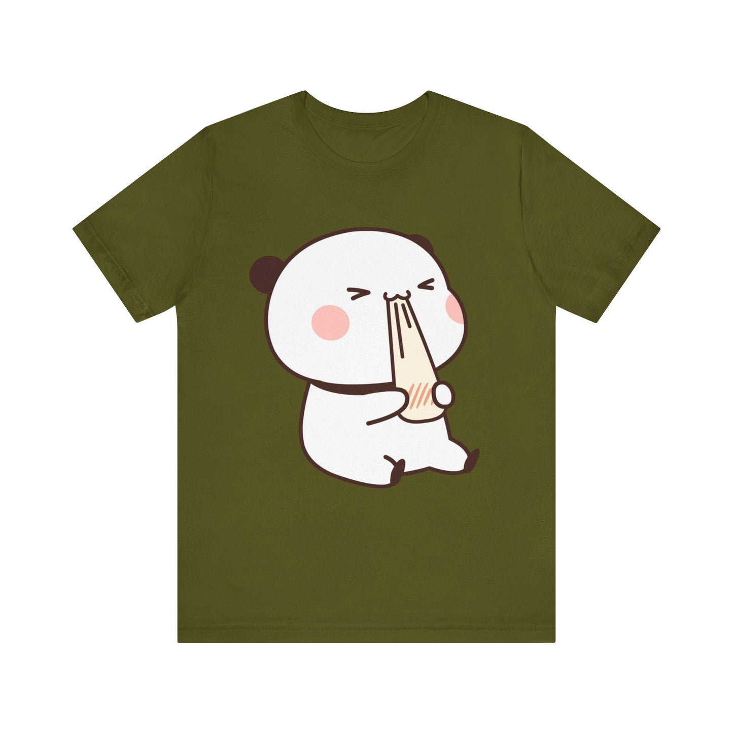 Cute Ramen Panda Tee – Whimsical Noodle Bowl Illustration Shirt