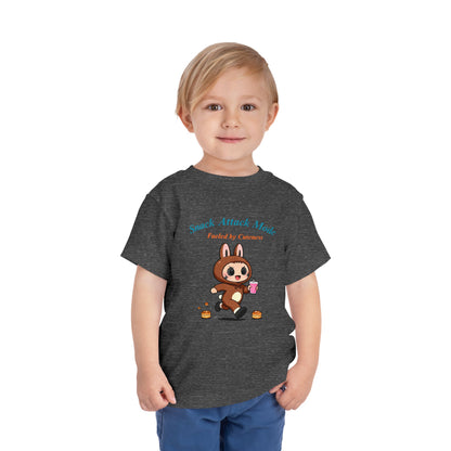 Snack Attack Bunny Tee for Toddlers – Cute Food-Loving Kids Graphic Shirt