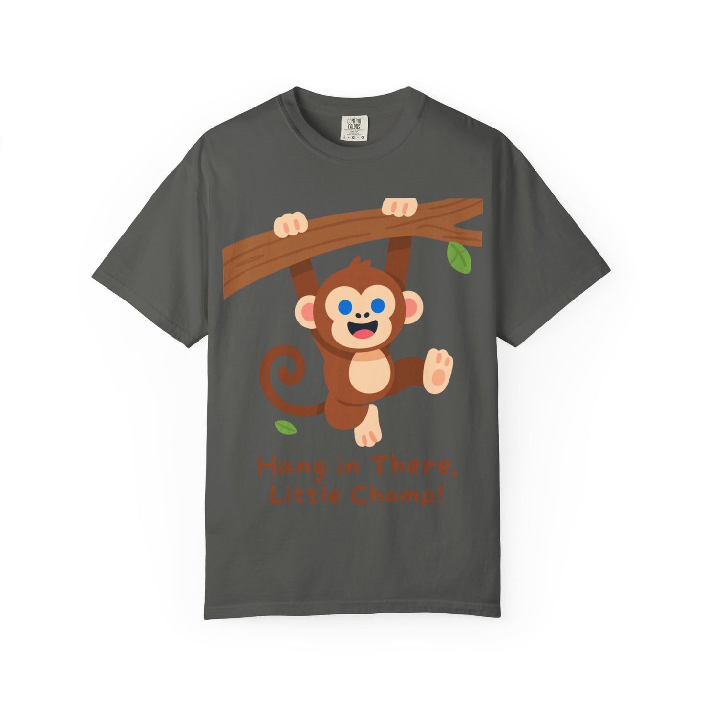 Little Champ Monkey Tee – Adorable “Hang In There” Kids Shirt for Everyday Adventure