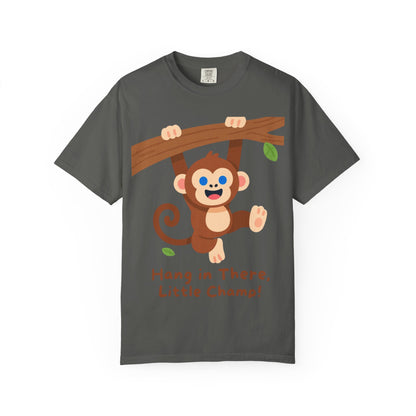 Little Champ Monkey Tee – Adorable “Hang In There” Kids Shirt for Everyday Adventure