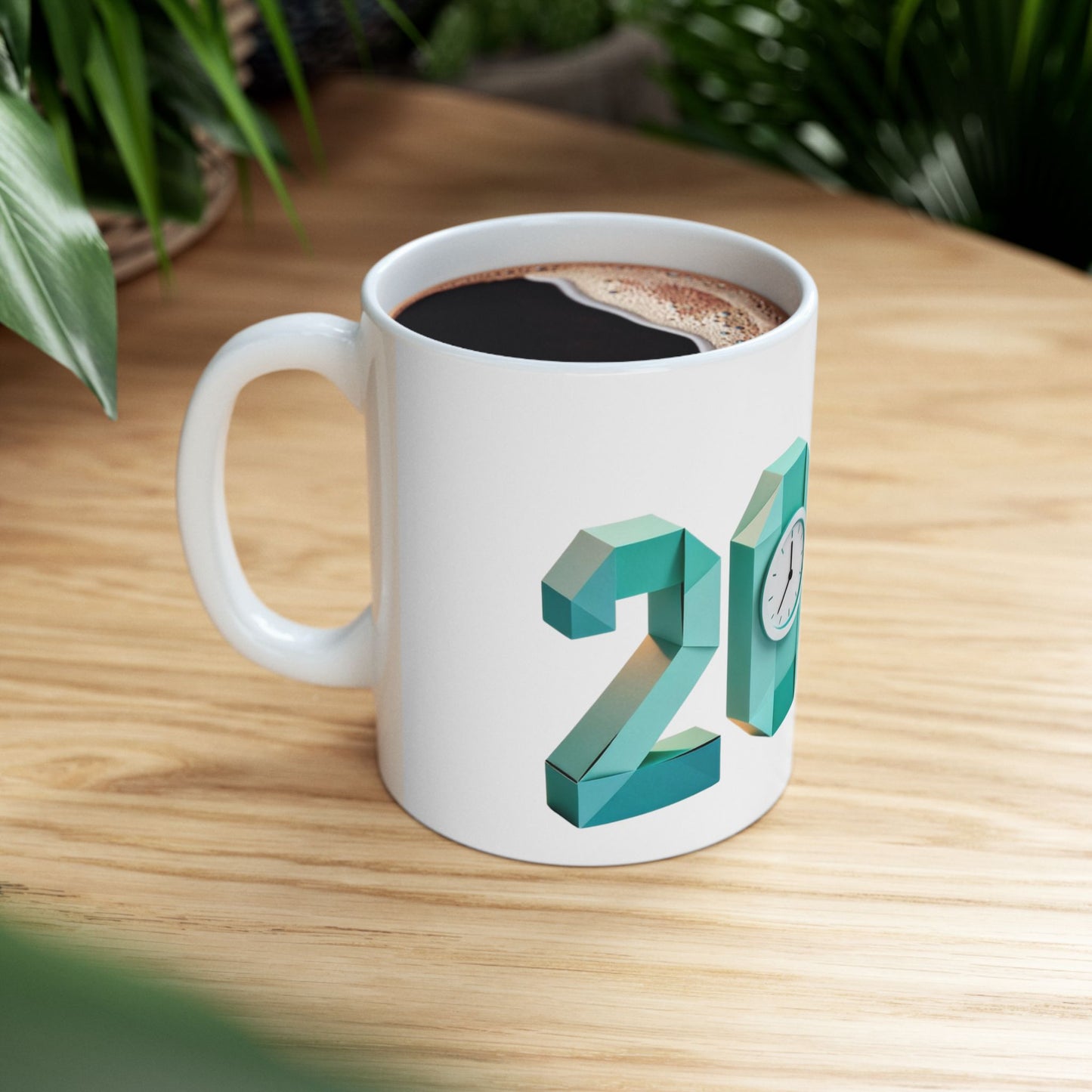 2026 Geometric Celebration Mug – Stylish New Year Cup for Coffee & Cozy Moments