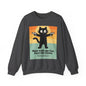 Claw Power Vintage Sweatshirt – Bold Cat Graphic with Retro Edge and Street Cool Vibe