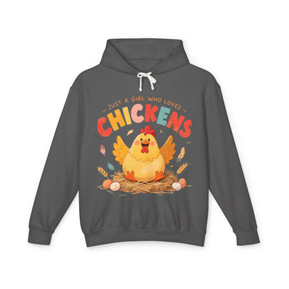 Just a Girl Who Loves Chickens Hoodie – Cute Farm Animal Sweatshirt