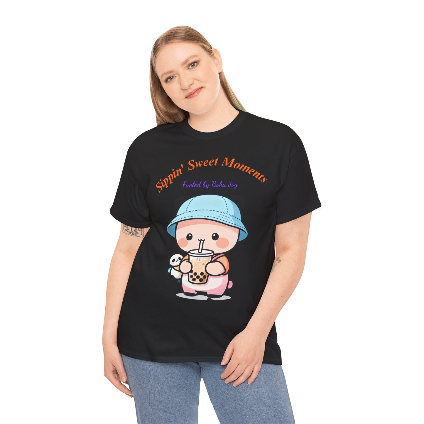 Kawaii Boba Panda T-Shirt – Cute Bubble Tea Lover Graphic Tee for Everyday Sweet Vibes