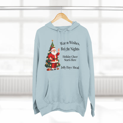 Cozy Santa Holiday Hoodie – Festive Winter Graphic Sweatshirt for Christmas Cheer