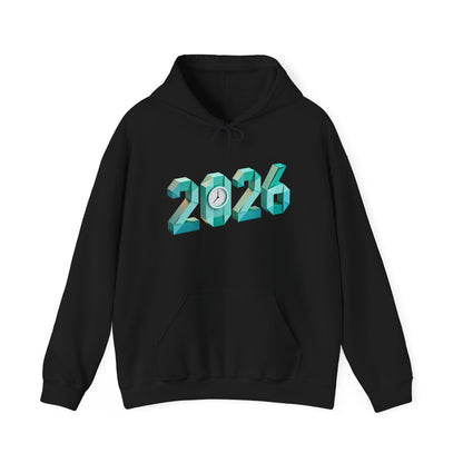 2026 Celebration Hoodie – Bold Throwback Year Design for Festive Winter Wear