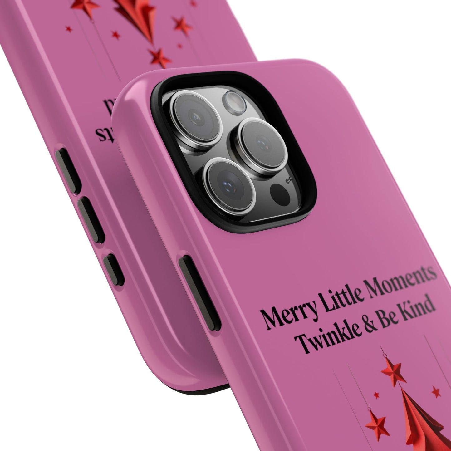 Twinkle & Kindness Christmas Cover – Soft Pink Winter Design for Cozy Holiday Vibes