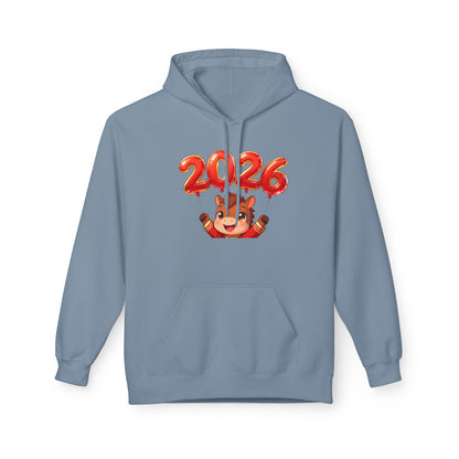 Playful Tiger Spirit Hoodie – Lunar New Year 2026 Celebration Sweatshirt
