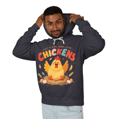 Just a Girl Who Loves Chickens Hoodie – Cute Farm Animal Sweatshirt