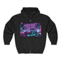 Custom Midnight Racer Zip-Up Hoodie – Personalized No Limits Racing Hoodie for Car Enthusiasts | Street Racing Zip Jacket