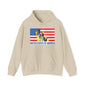 Custom Patriotic USA Flag Hoodie – Unisex Heavy Blend™ Sweatshirt | American Pride | Personalized Gift