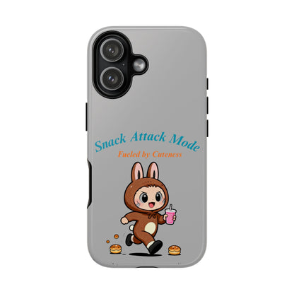 Bunny Bite Delight Phone Case – Cute Rabbit Snacking Design for Food Lovers