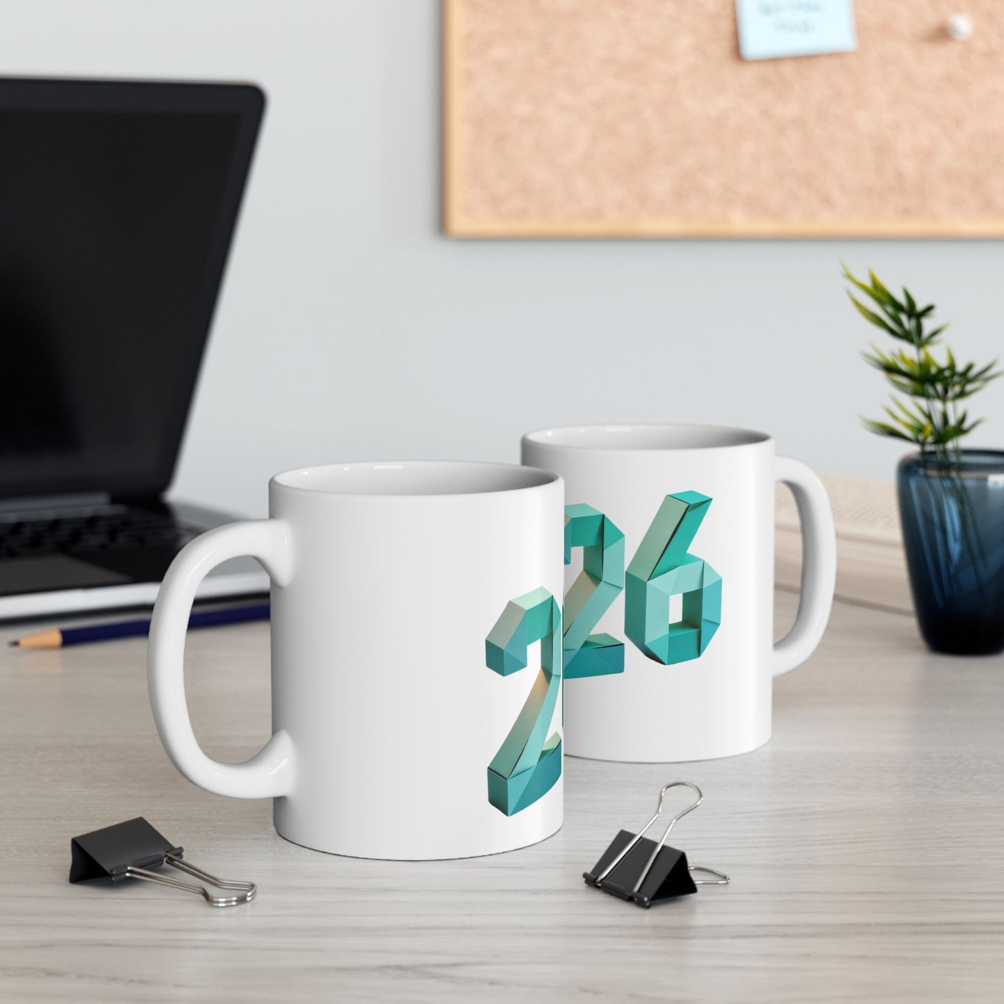 2026 Geometric Celebration Mug – Stylish New Year Cup for Coffee & Cozy Moments