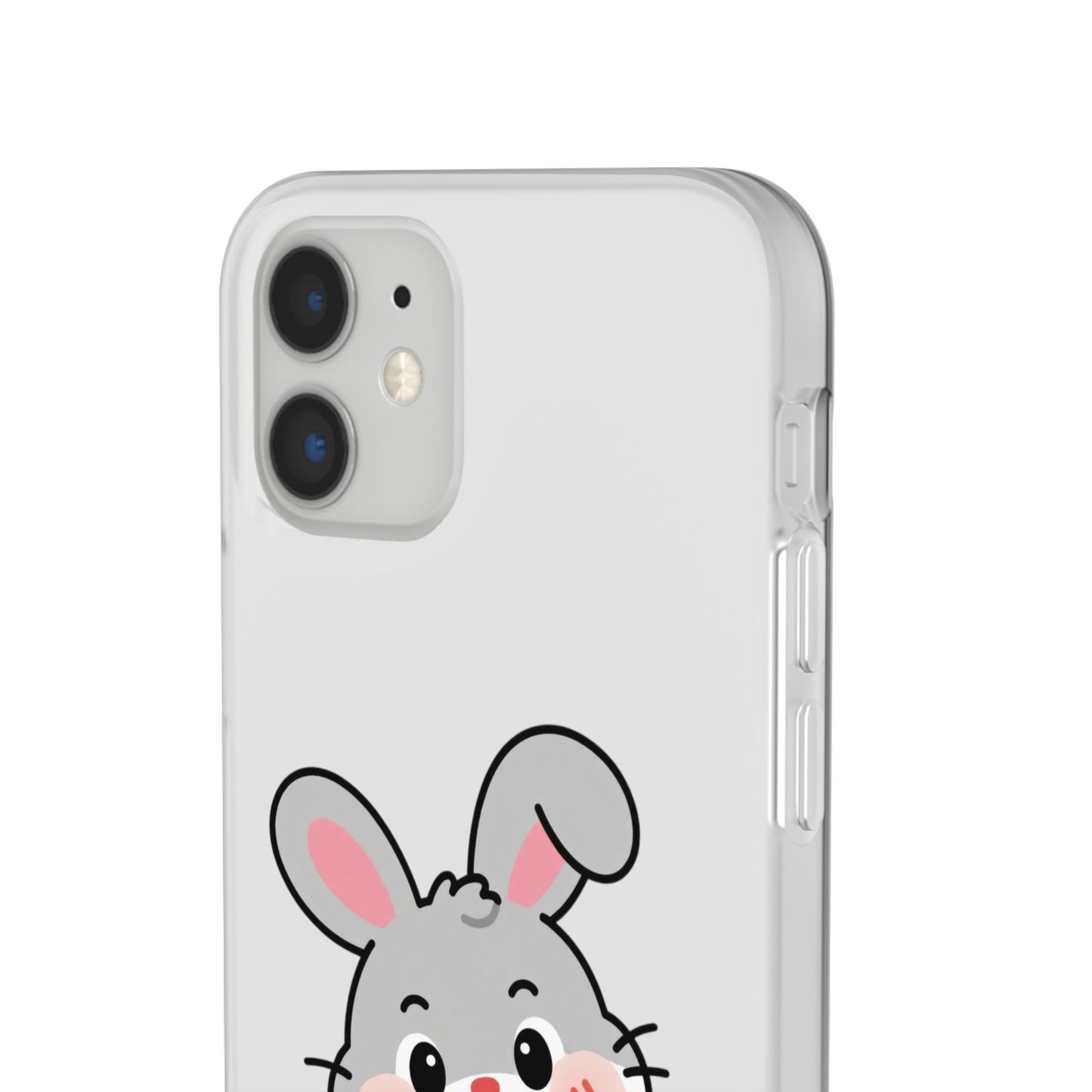 Playful Bunny Holding Carrot Phone Case – Soft, Charming Protective Cover