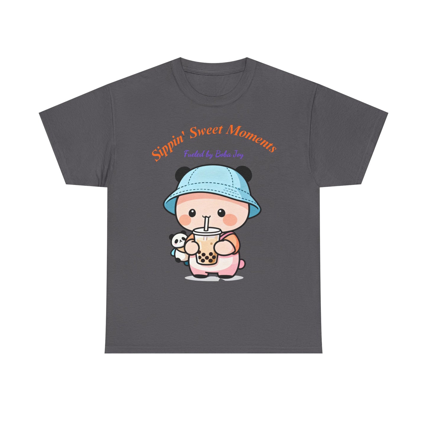 Kawaii Boba Panda T-Shirt – Cute Bubble Tea Lover Graphic Tee for Everyday Sweet Vibes