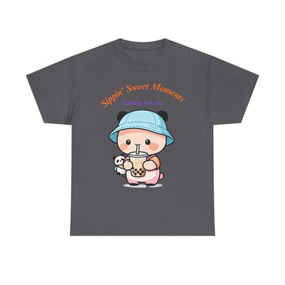 Kawaii Boba Panda T-Shirt – Cute Bubble Tea Lover Graphic Tee for Everyday Sweet Vibes