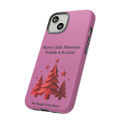 Twinkle & Kindness Christmas Cover – Soft Pink Winter Design for Cozy Holiday Vibes