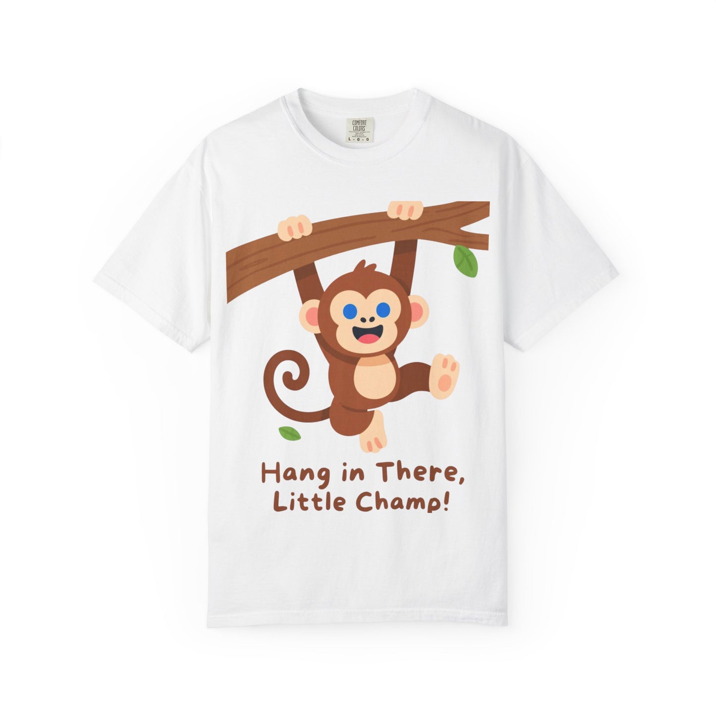 Little Champ Monkey Tee – Adorable “Hang In There” Kids Shirt for Everyday Adventure