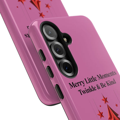 Twinkle & Kindness Christmas Cover – Soft Pink Winter Design for Cozy Holiday Vibes